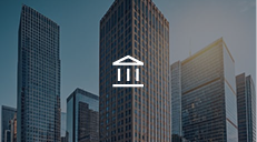 Finance district buildings